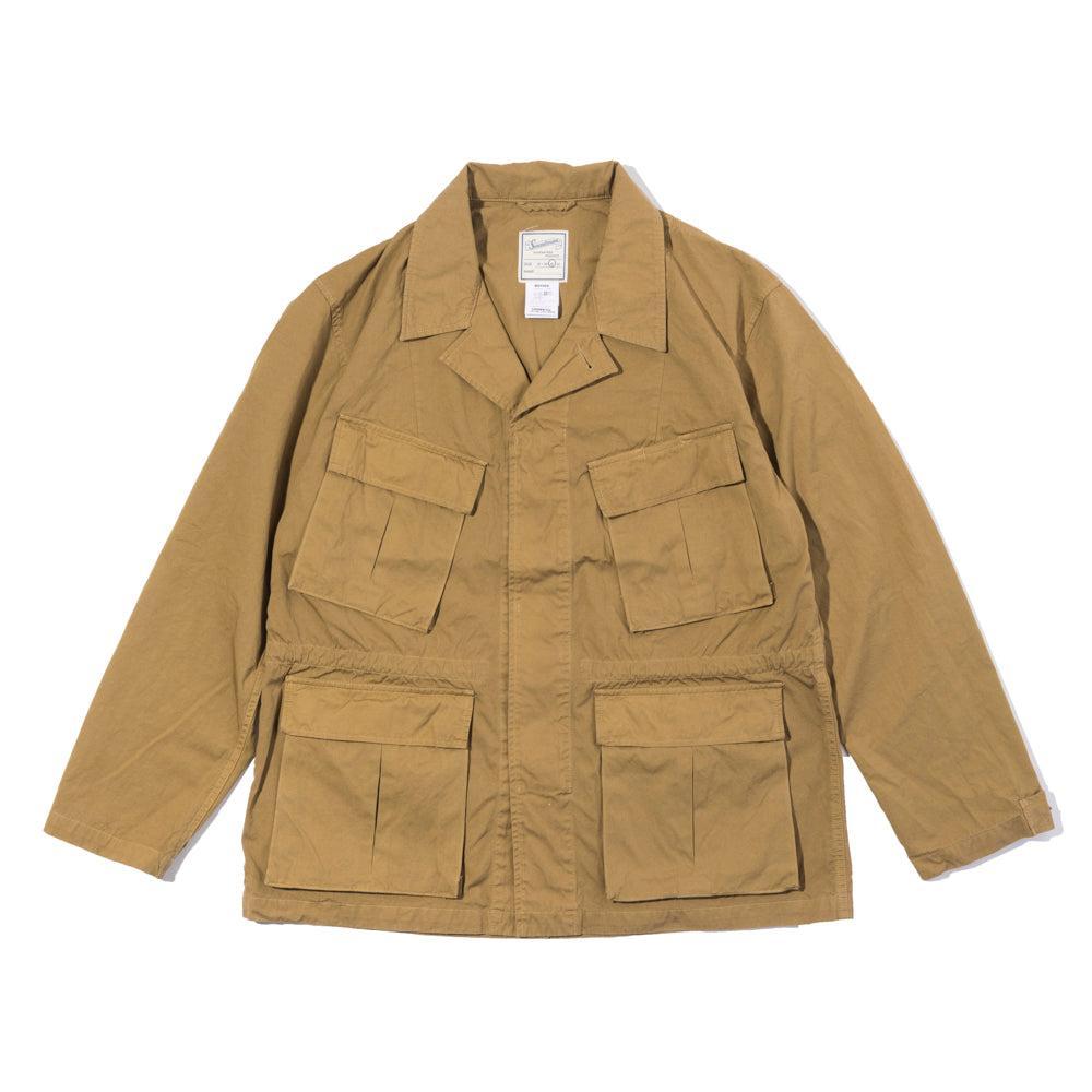 Soundman Albany Fatigue Jacket Khaki Beige-Jacket-Clutch Cafe