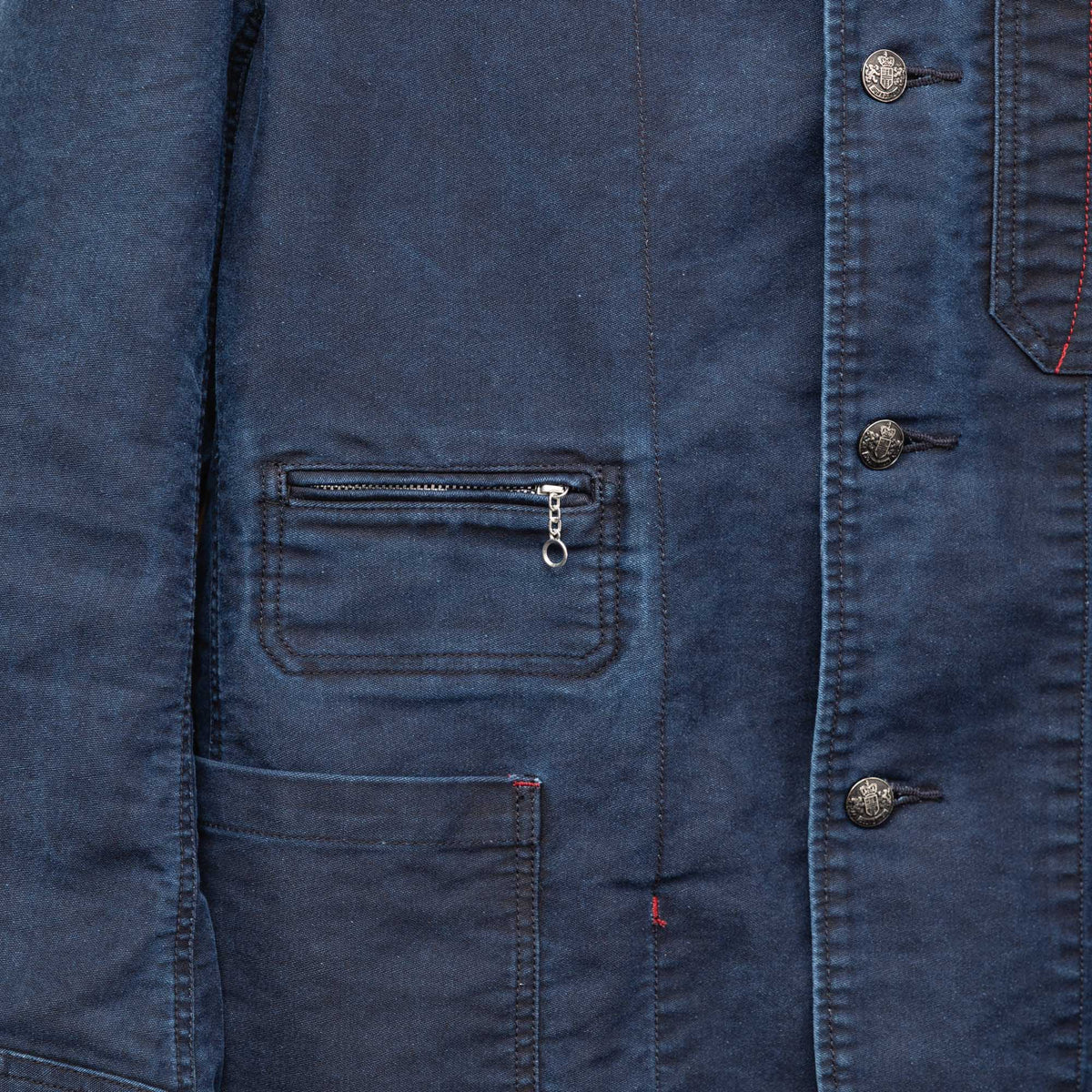 Soundman Birmingham Jacket Black Indigo Dye-Jacket-Clutch Cafe