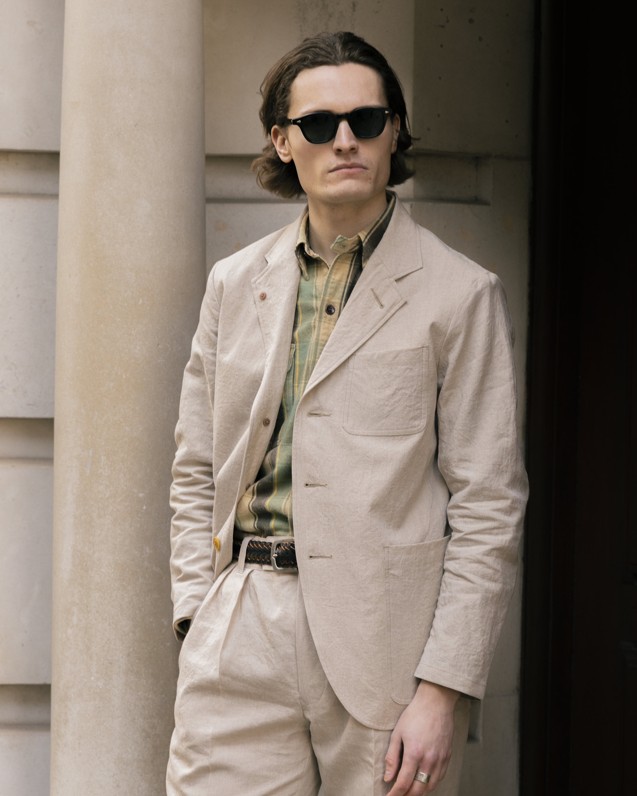 Soundman Rector Linen Jacket Natural-Jacket-Clutch Cafe