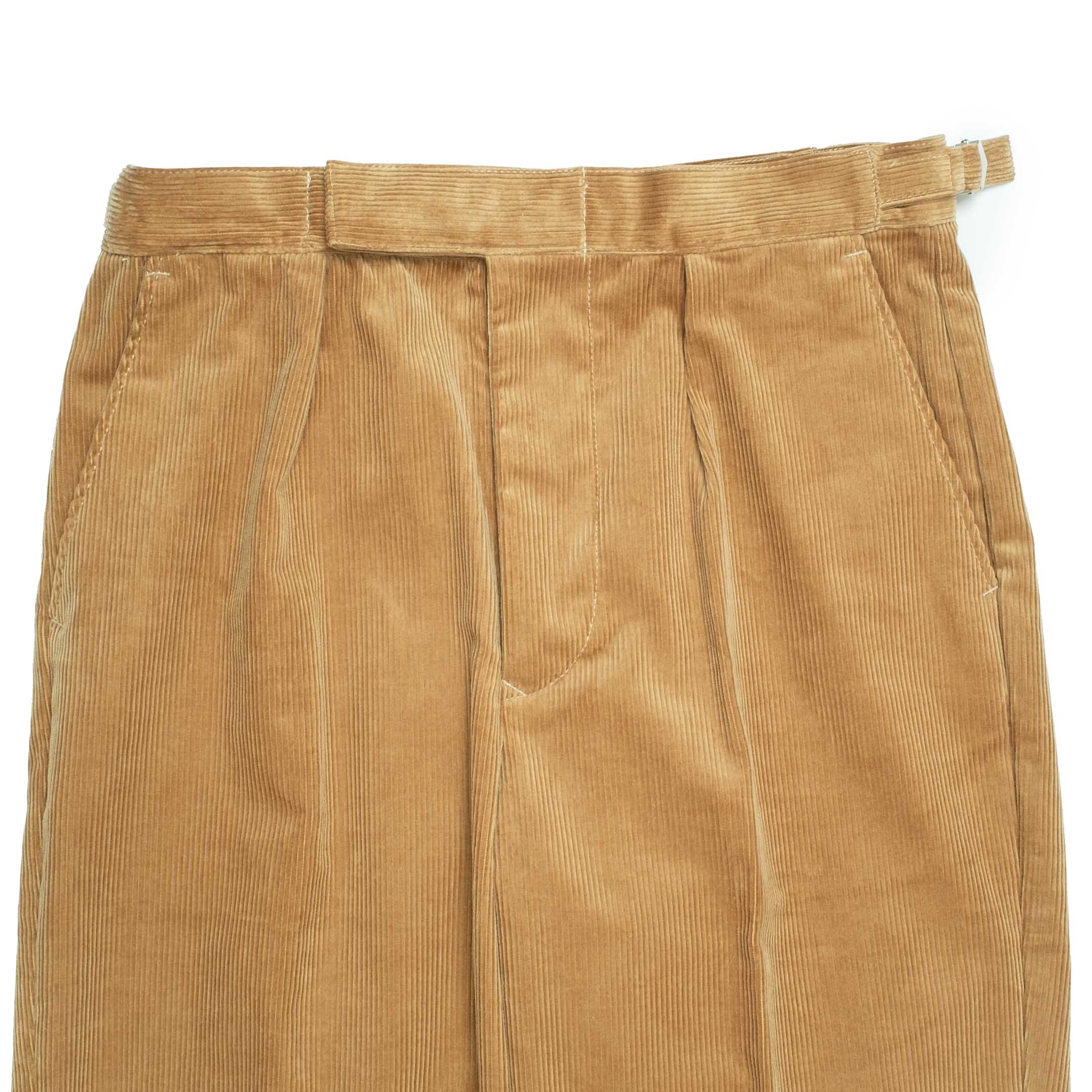 Soundman Rumford Corduroy Trousers Beige-Trousers-Clutch Cafe