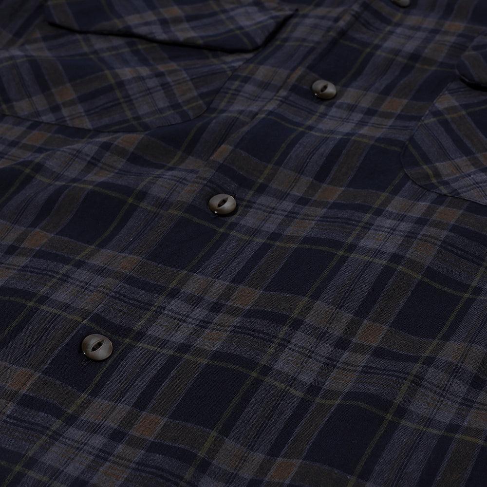 Soundman Shark II Open Collar Shirt Brown-Clutch Cafe
