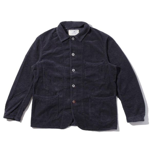 Stevenson Overall HogHead Railroad Corduroy Jacket Heather Navy-Jacket-Clutch Cafe