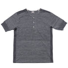 Stevenson Overall Sideflex Loopwheel S/S Henley Heather Grey-Clutch Cafe