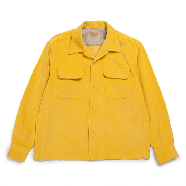 Style Eyes Solid Model Corduroy Sports Shirt Yellow – Clutch Cafe