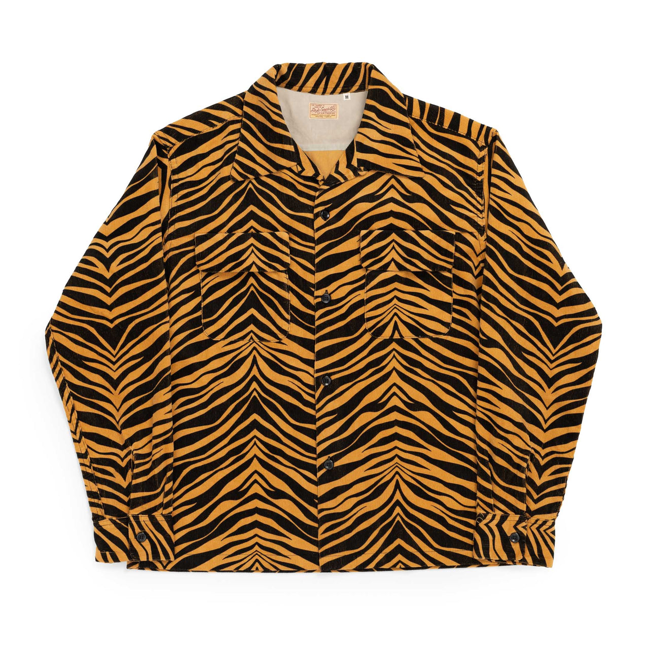 Style Eyes Zebra Corduroy Shirt Light Brown-Shirt-Clutch Cafe