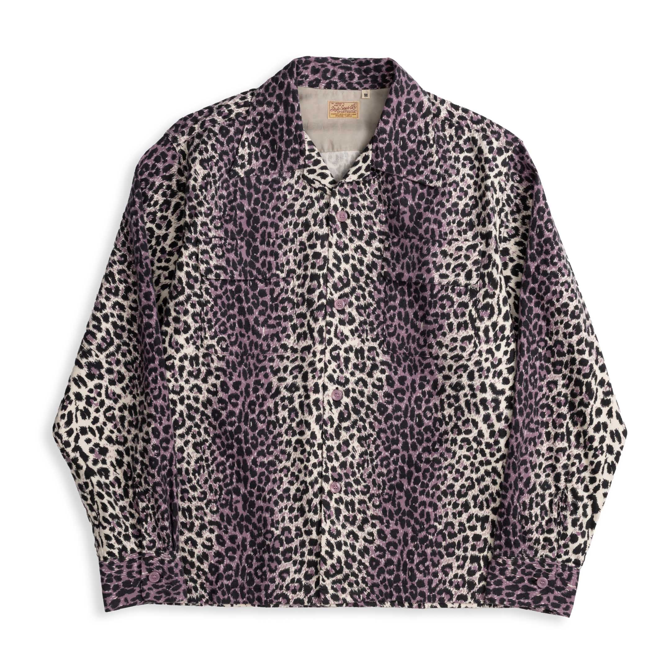 Style Eyes by Toyo Enterprise Leopard Flannel Shirt Purple-Shirt-Clutch Cafe
