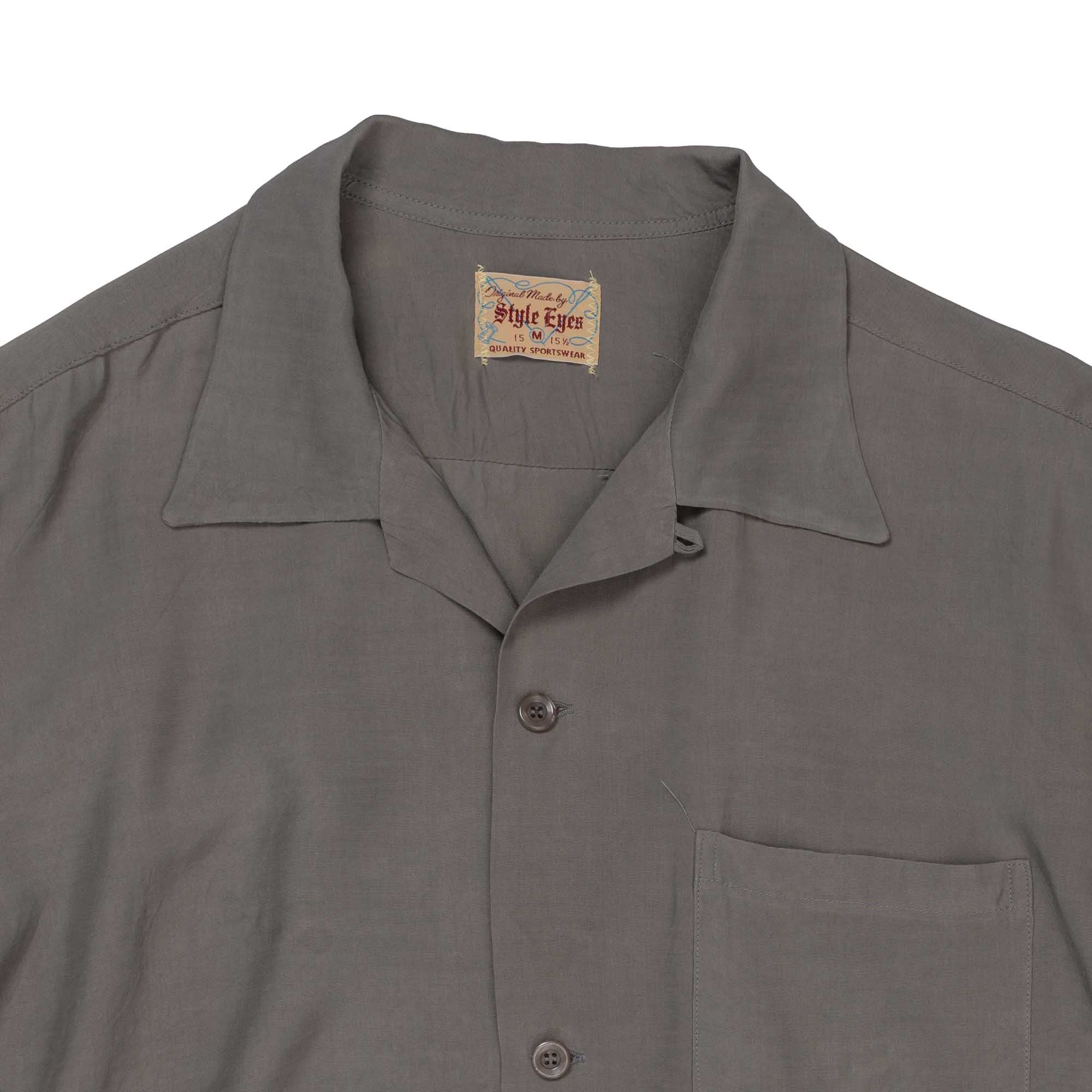 Style Eyes by Toyo Enterprise Plain Bowling S/S Shirt Grey-Shirt-Clutch Cafe