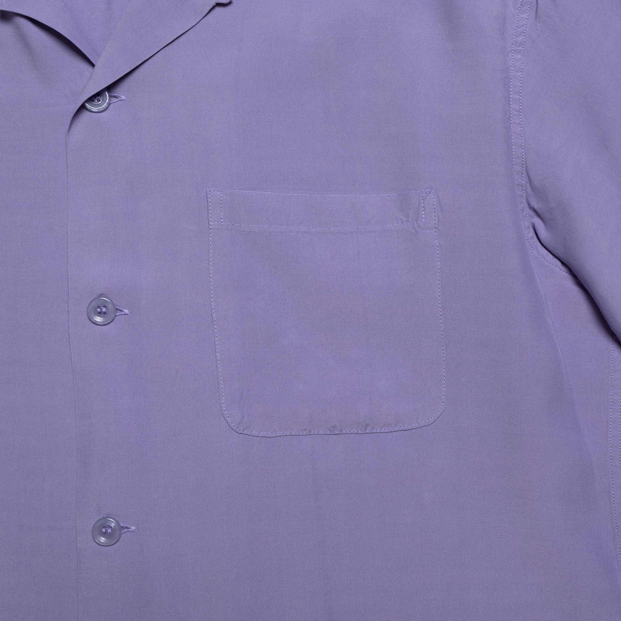 Style Eyes by Toyo Enterprise Plain Bowling S/S Shirt Purple-Shirt-Clutch Cafe