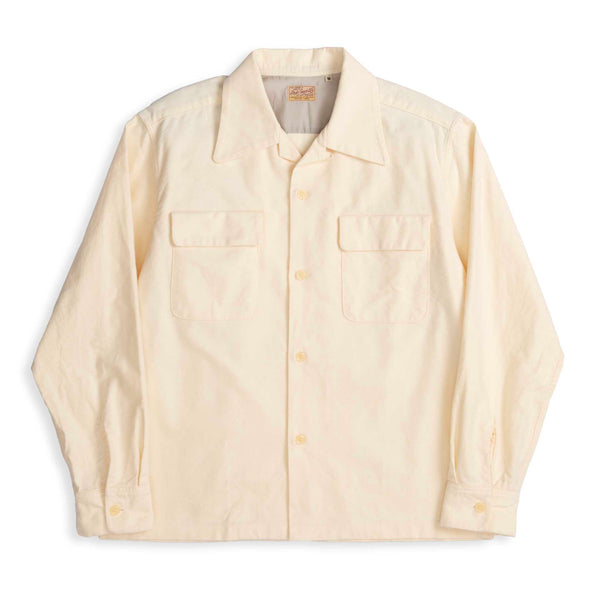 Style Eyes by Toyo Enterprise Plain Flannel Sports Shirt Off White-Shirt-Clutch Cafe