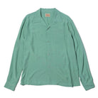 Style Eyes by Toyo Enterprise Plain Rayon Bowling Shirt M. Green-Shirt-Clutch Cafe