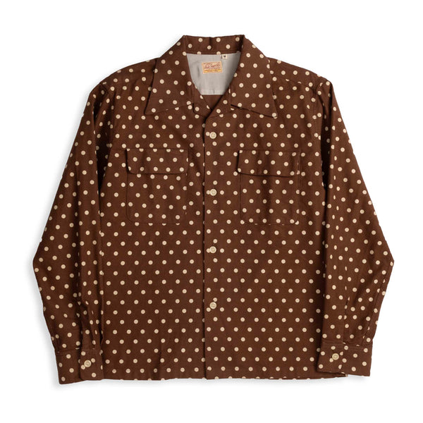 Style Eyes by Toyo Enterprise Polka Dot Shirt Brown-Shirt-Clutch Cafe