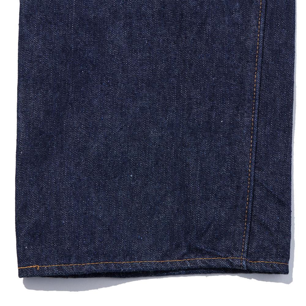 Sugar Cane 2025 13 oz Denim Waist Overalls Wide Leg Jean Indigo-Jean-Clutch Cafe-selvage denim-selfedge denim