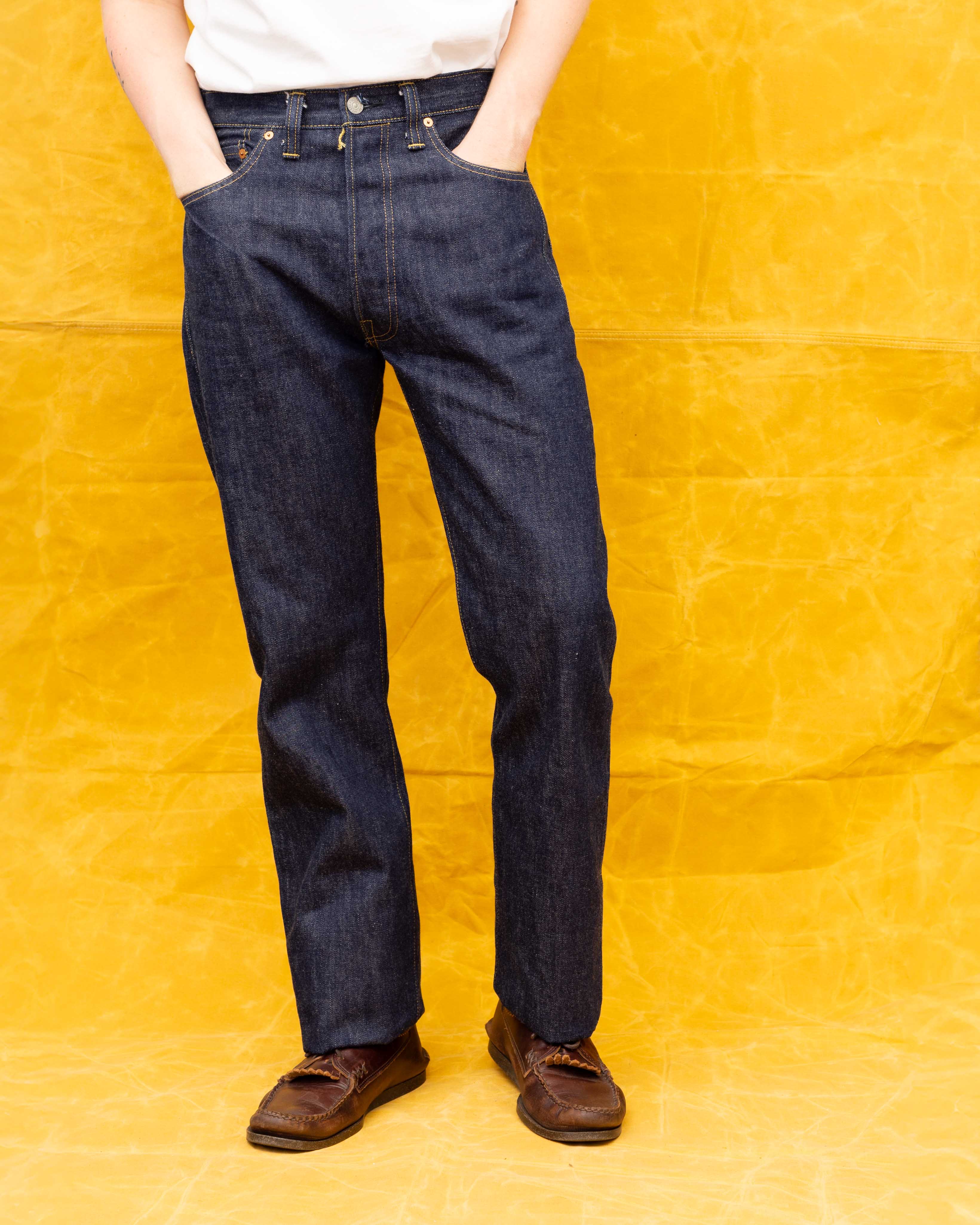 Sugar Cane 'Denim Collectibles' SC49007 1946 Denim Jean Indigo-Jeans-Clutch Cafe-selvage denim-selfedge denim