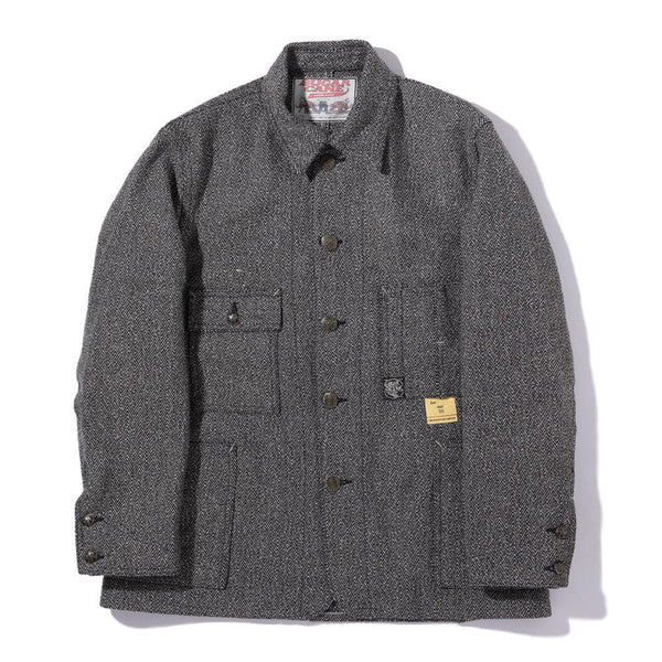 Sugar Cane Fiction Romance 16.7 oz Indigo Tweed Work Jacket-Jacket-Clutch Cafe