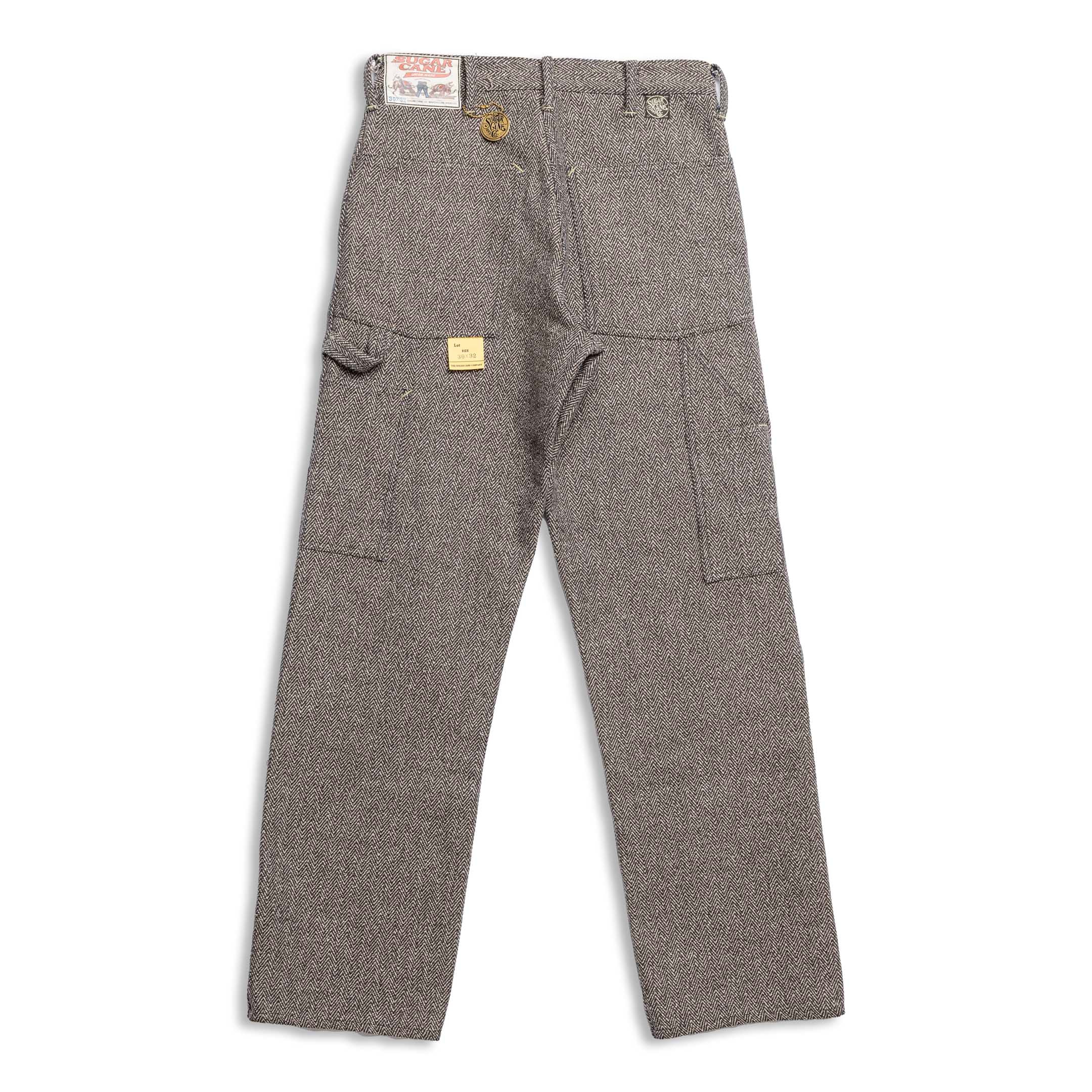 Sugar Cane Fiction Romance 16.7 oz Indigo Tweed Work Pants-Trousers-Clutch Cafe