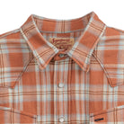 Sugar Cane Washer Herringbone Check Western Shirt Red-Shirt-Clutch Cafe