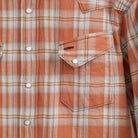 Sugar Cane Washer Herringbone Check Western Shirt Red-Shirt-Clutch Cafe