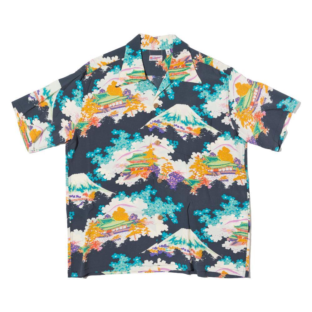 Sun Surf Ancient Capital Hawaiian Shirt Black-Hawaiian Shirt-Clutch Cafe