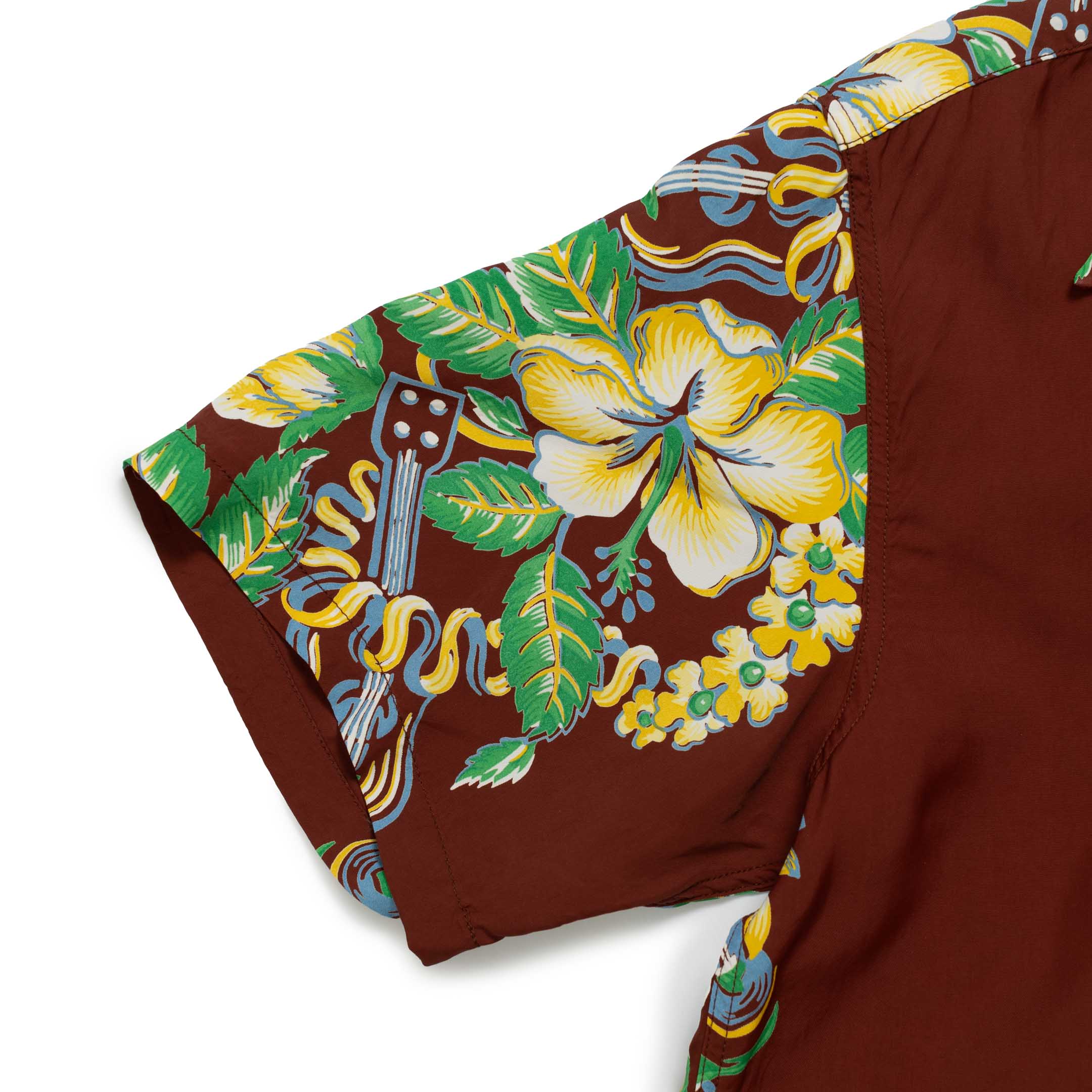 Sun Surf Blessing Gift From Hawaii Hawaiian Shirt Brown-Shirt-Clutch Cafe