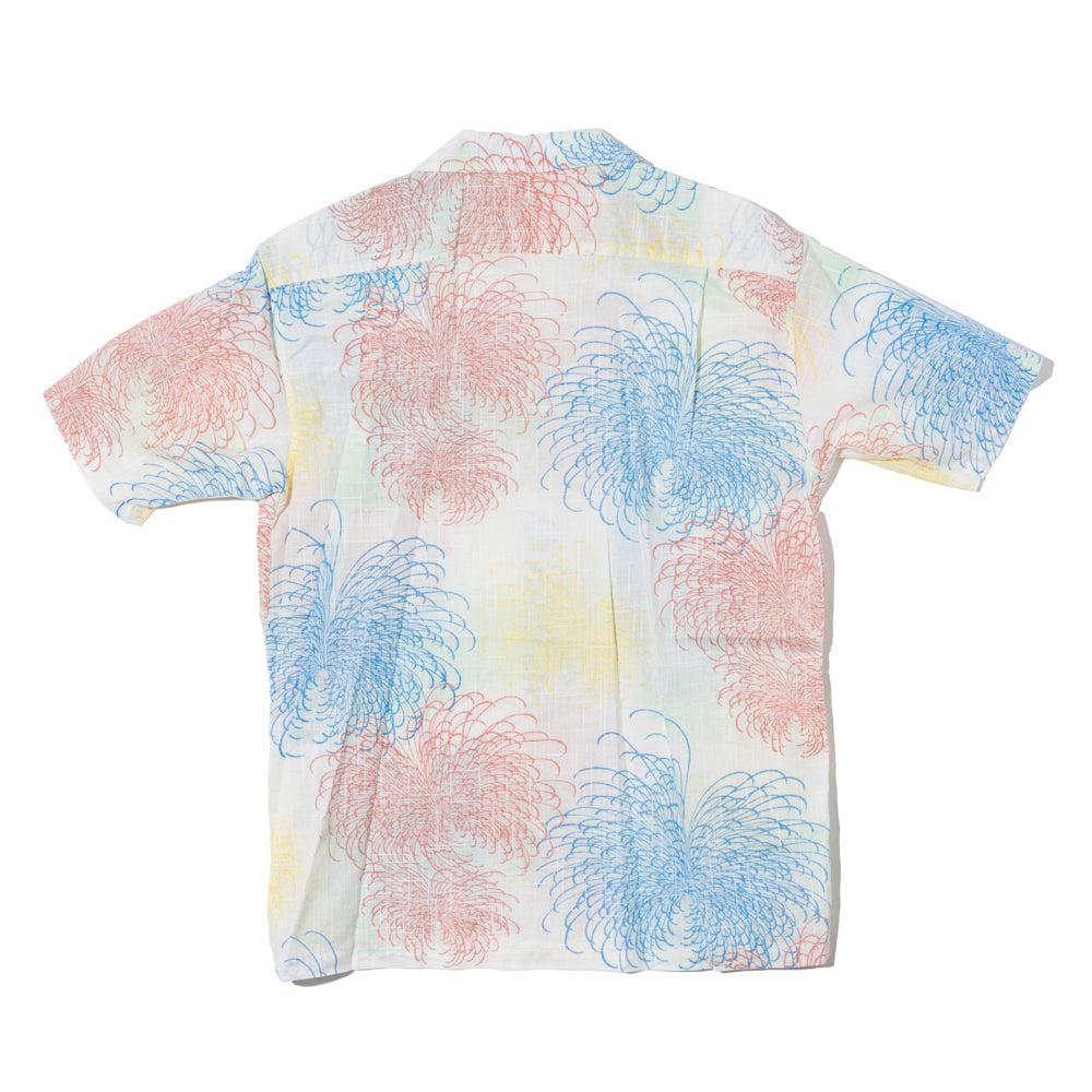 Sun Surf Chrysanthemum Hawaiian Shirt Off White-Hawaiian Shirt-Clutch Cafe