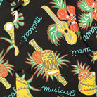 Sun Surf Hawaii Musical Hawaiian Shirt Black-Hawaiian Shirt-Clutch Cafe