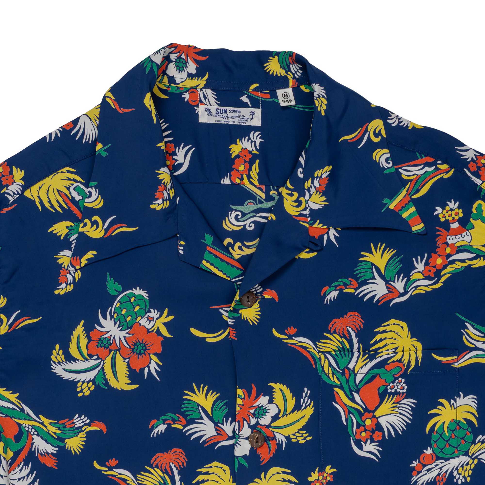 Sun Surf Island Trip Hawaiian Shirt Navy-Hawaiian Shirt-Clutch Cafe