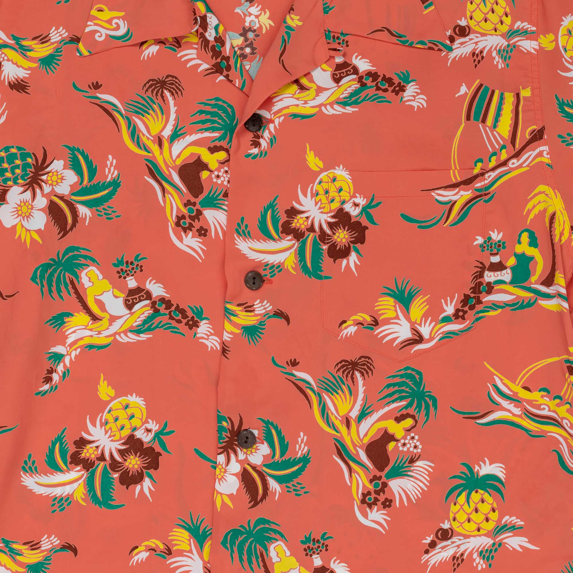 Sun Surf Island Trip Hawaiian Shirt Red-Hawaiian Shirt-Clutch Cafe