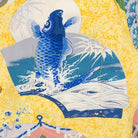 Sun Surf Japanese Quaint Design Yellow-Hawaiian Shirt-Clutch Cafe