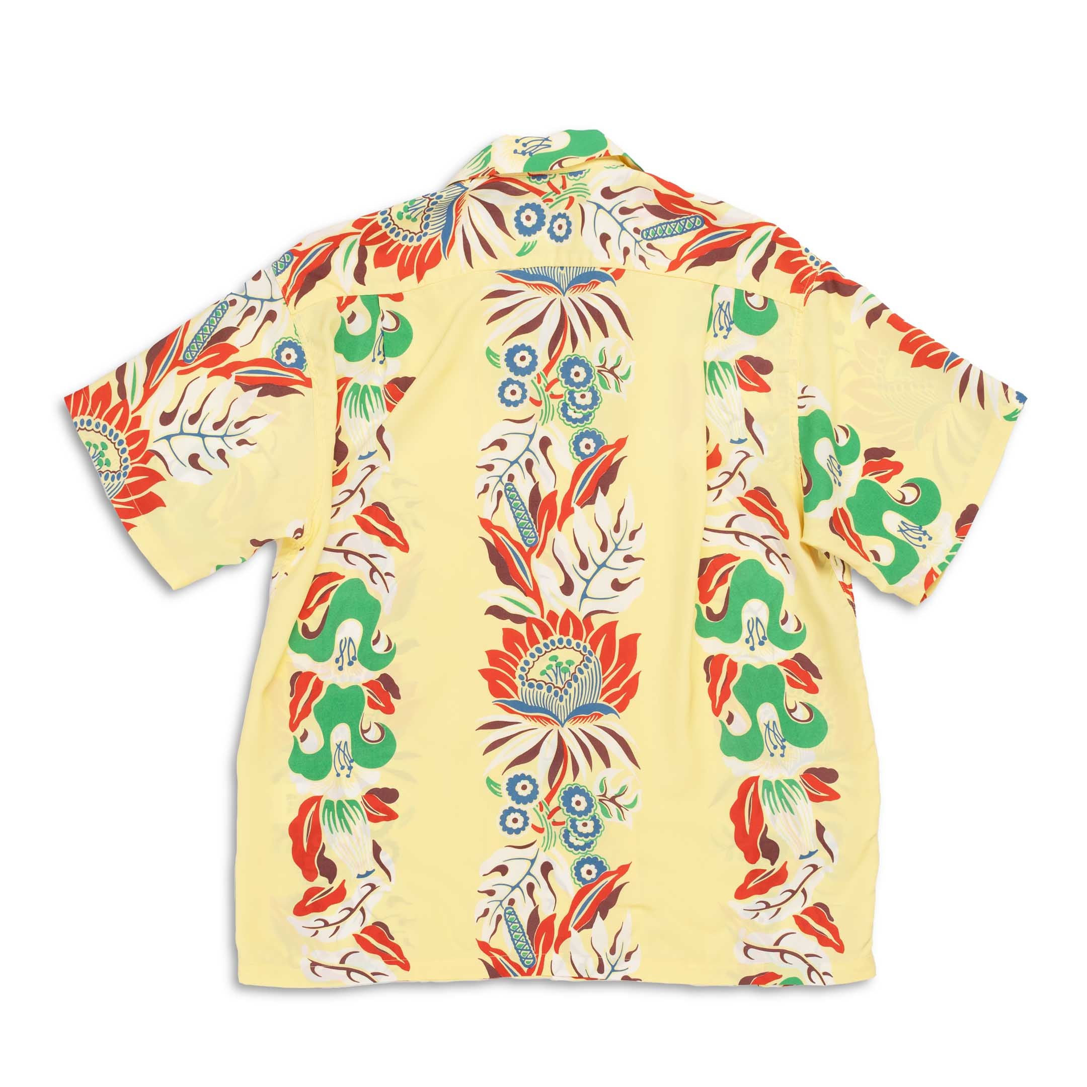 Sun Surf Paradise Flower Hawaiian Shirt Yellow-Hawaiian Shirt-Clutch Cafe