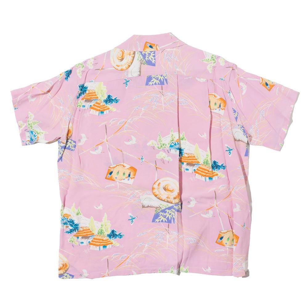 Sun Surf Scarecrow Hawaiian Shirt Pink-Hawaiian Shirt-Clutch Cafe