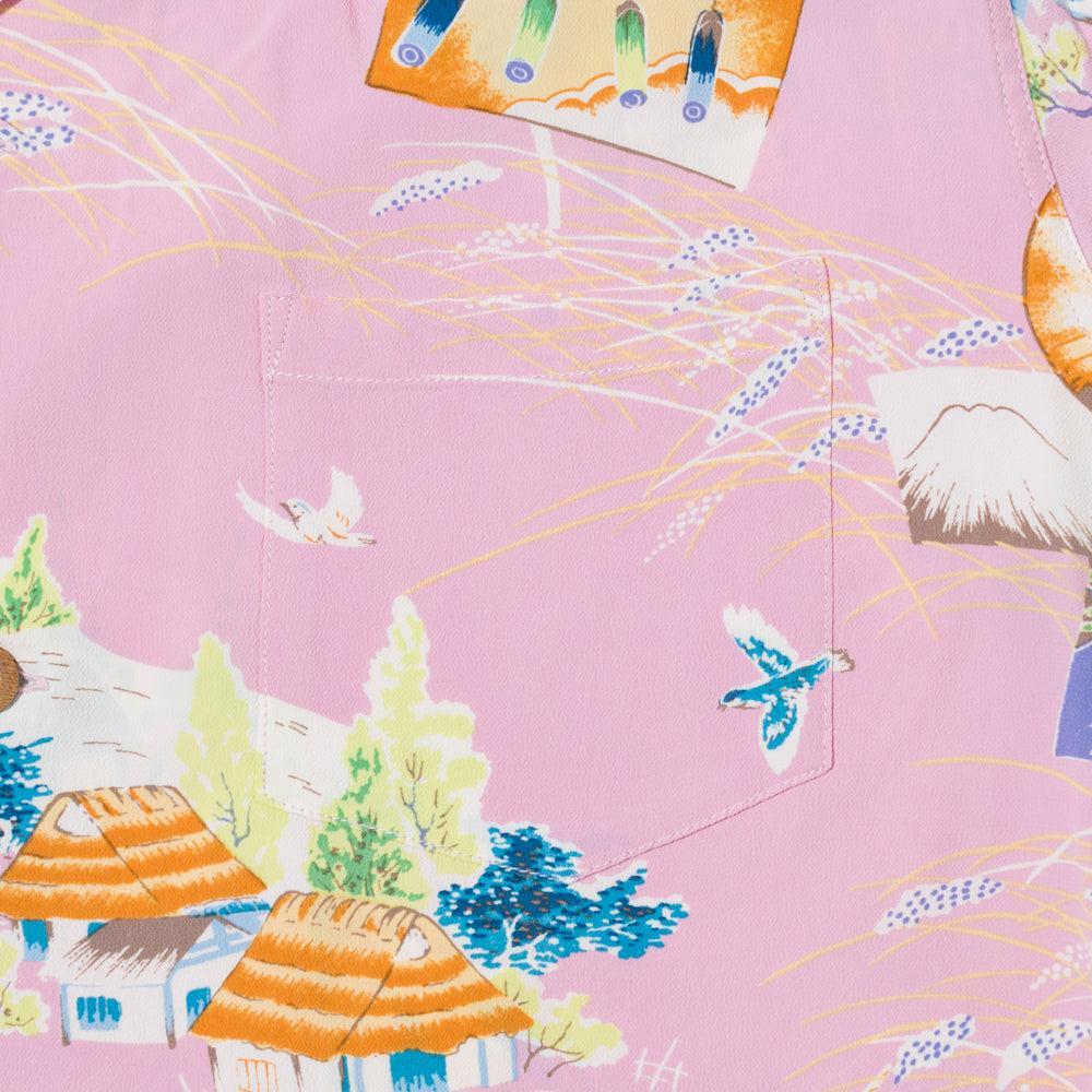 Sun Surf Scarecrow Hawaiian Shirt Pink-Hawaiian Shirt-Clutch Cafe