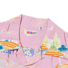 Sun Surf Scarecrow Hawaiian Shirt Pink-Hawaiian Shirt-Clutch Cafe