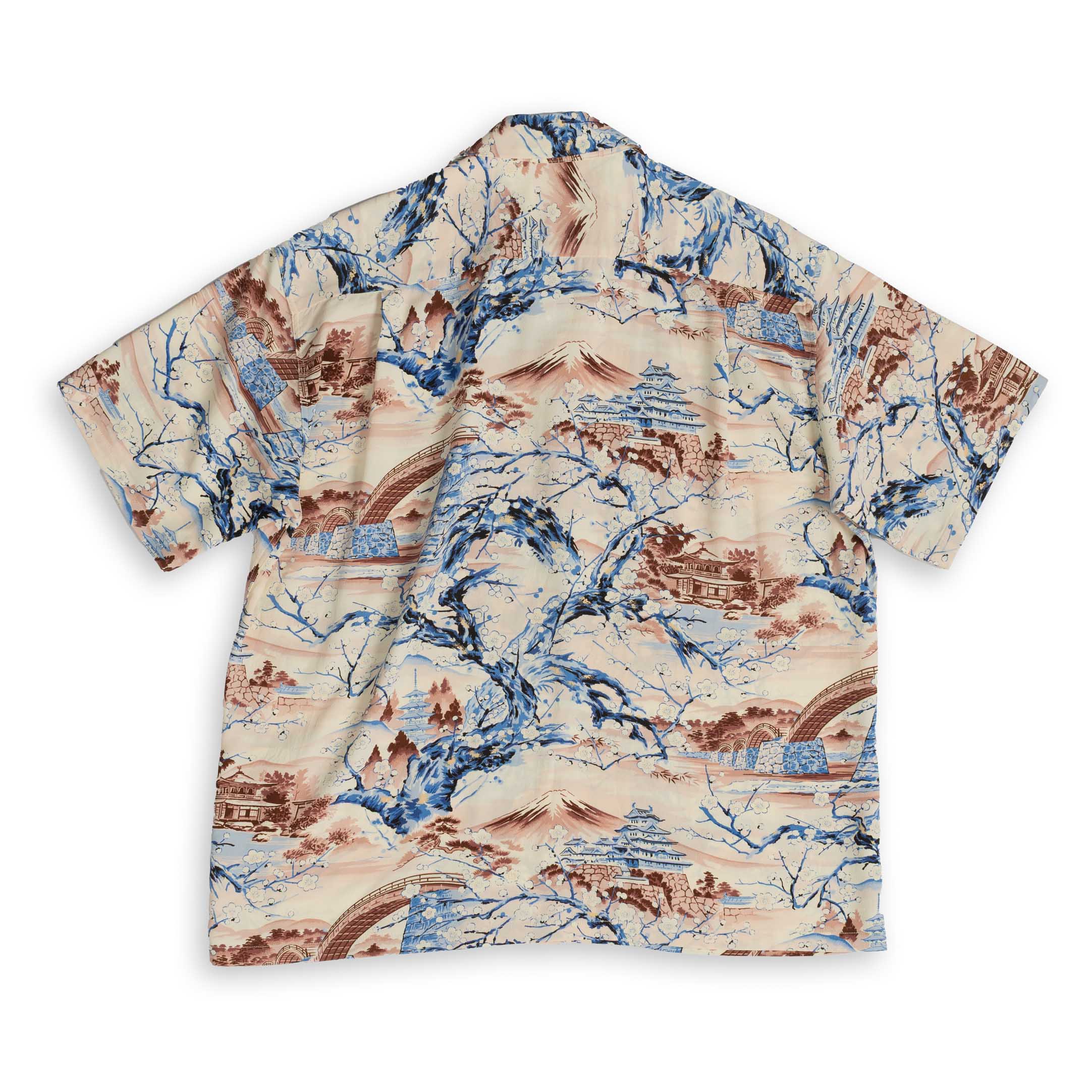 Sun Surf Scenery of Japan Hawaiian Shirt Brown-Hawaiian Shirt-Clutch Cafe