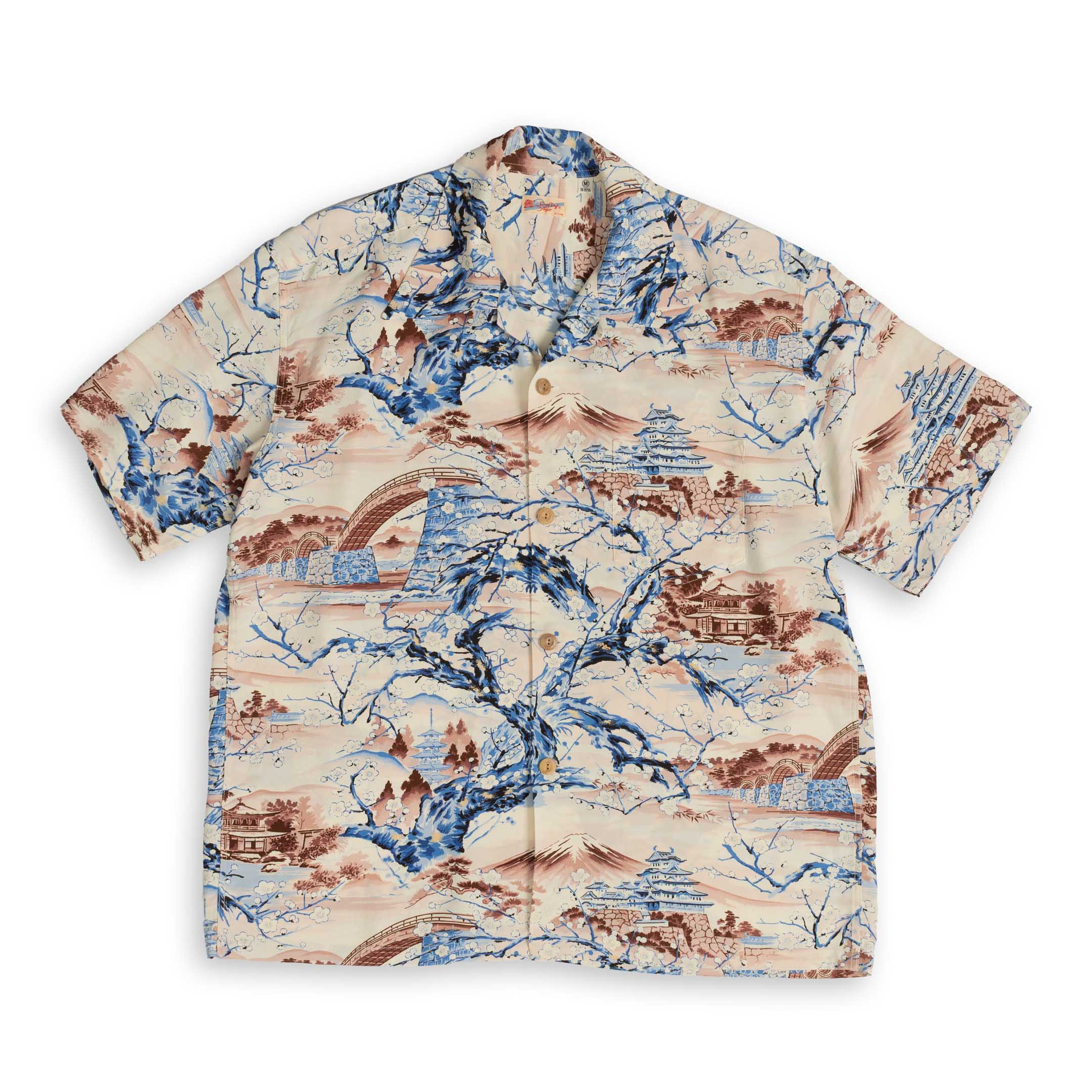 Sun Surf Scenery of Japan Hawaiian Shirt Brown-Hawaiian Shirt-Clutch Cafe