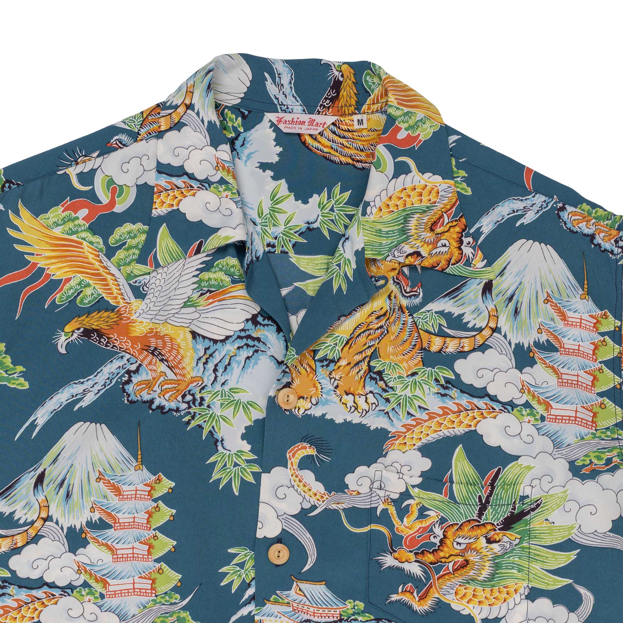 Sun Surf Special Edition 'Eagle, Tiger, Dragon' Hawaiian Shirt Navy-Hawaiian Shirt-Clutch Cafe