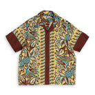 Sun Surf Swallow Flower Field Border Hawaiian Shirt Brown-Hawaiian Shirt-Clutch Cafe