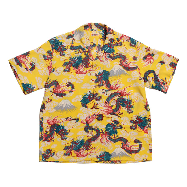 Sun Surf Team of Dragons Hawaiian Shirt Yellow-Shirt-Clutch Cafe