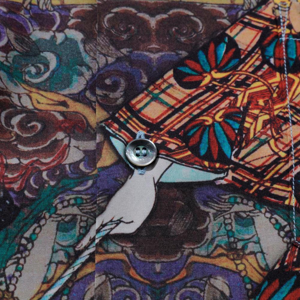 Sun Surf × Yoshitoshi Tsukioka Special Edition Hawaiian Shirt 'Murasaki Inaka Genji'-Hawaiian Shirt-Clutch Cafe