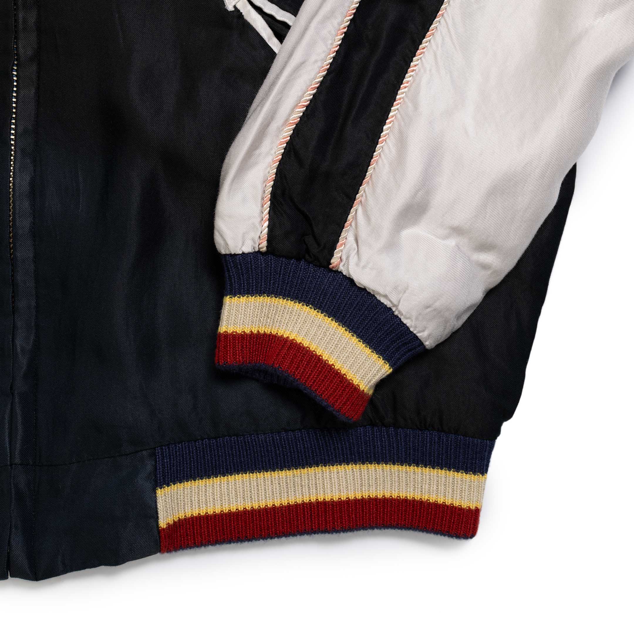 Tailor Toyo Acetate Suka 'Aging' Eagle x Dragon Black-Scarf-Clutch Cafe