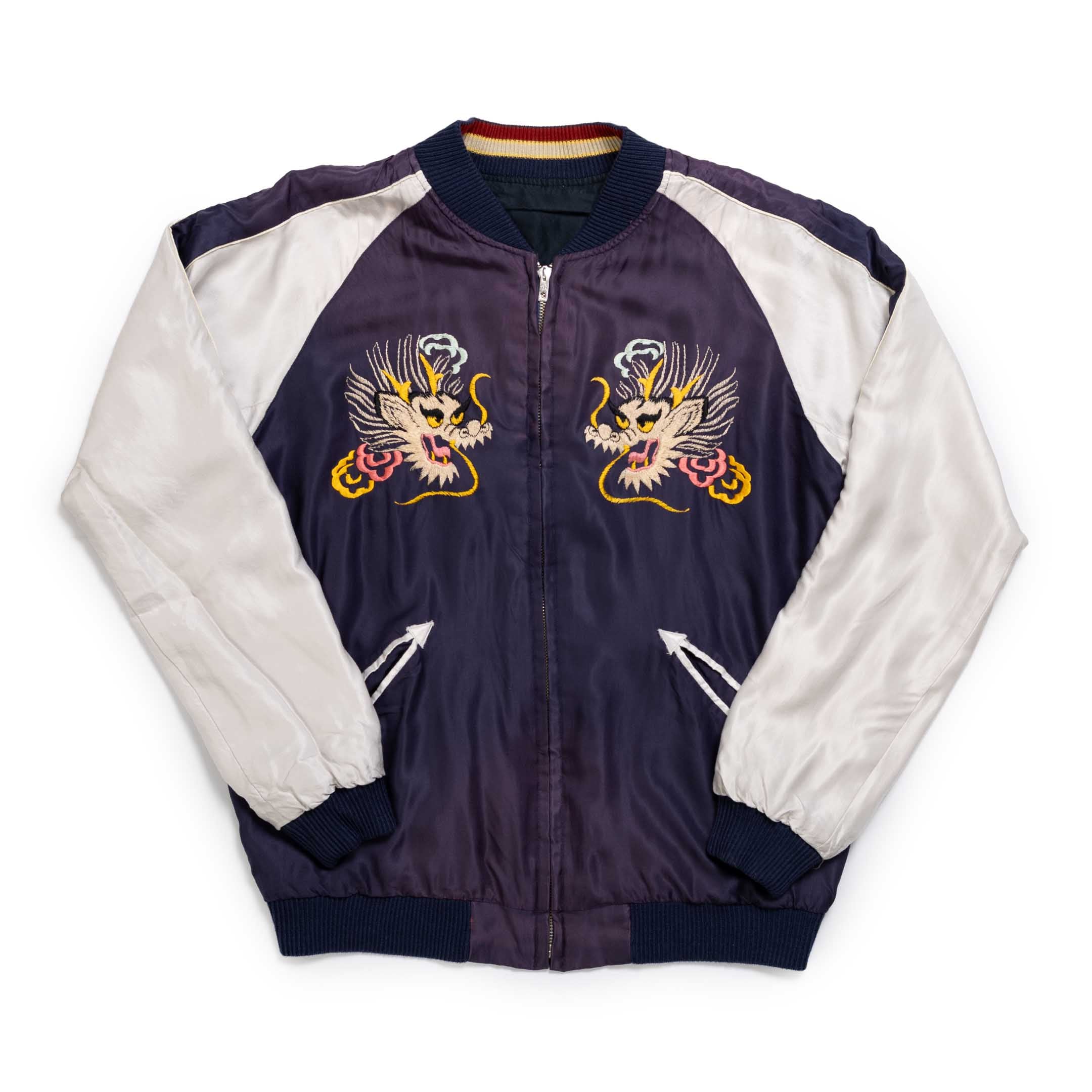 Tailor Toyo Acetate Suka 'Aging' Eagle x Dragon Black-Scarf-Clutch Cafe