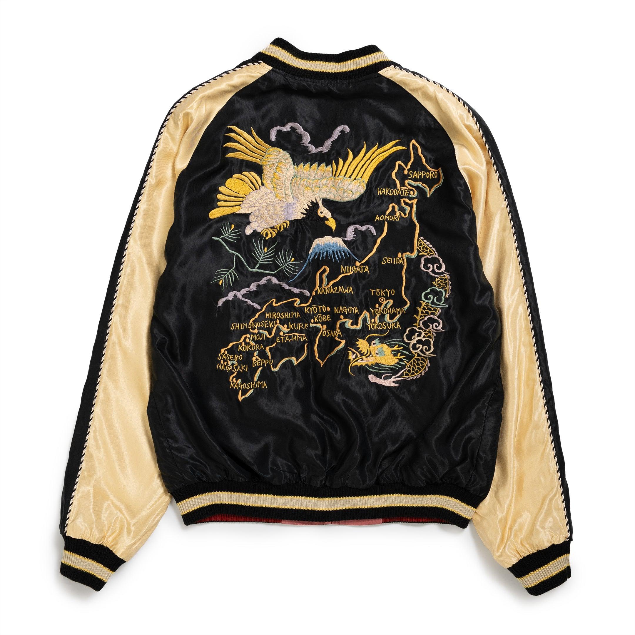 Tailor Toyo Acetate Suka Jacket Japan Map x Eagle Dragon-Jacket-Clutch Cafe