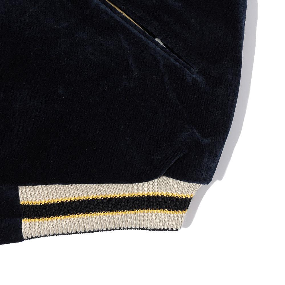 Tailor Toyo Late 1950's Style Velveteen Souvenir Jacket Roaring Tiger x Japan Map-JACKET-Clutch Cafe