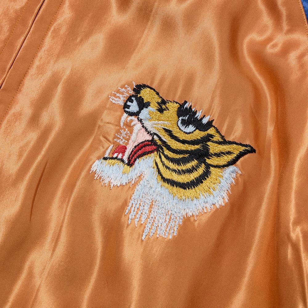 Tailor Toyo Mid 1950s Style Souvenir Jacket Tiger Head x Japan Map-Jacket-Clutch Cafe