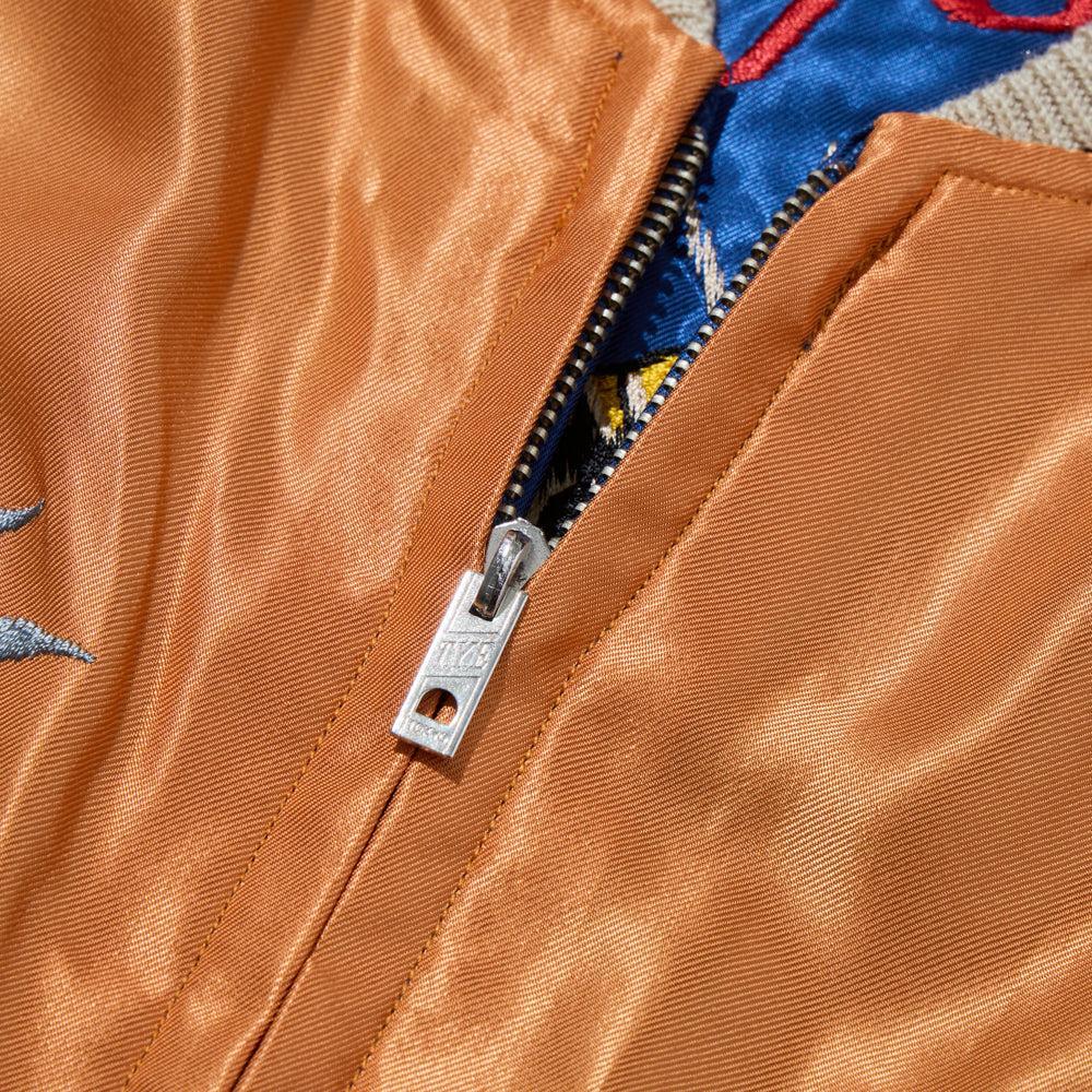 Tailor Toyo Mid 1950s Style Souvenir Jacket Tiger Head x Japan Map-Jacket-Clutch Cafe