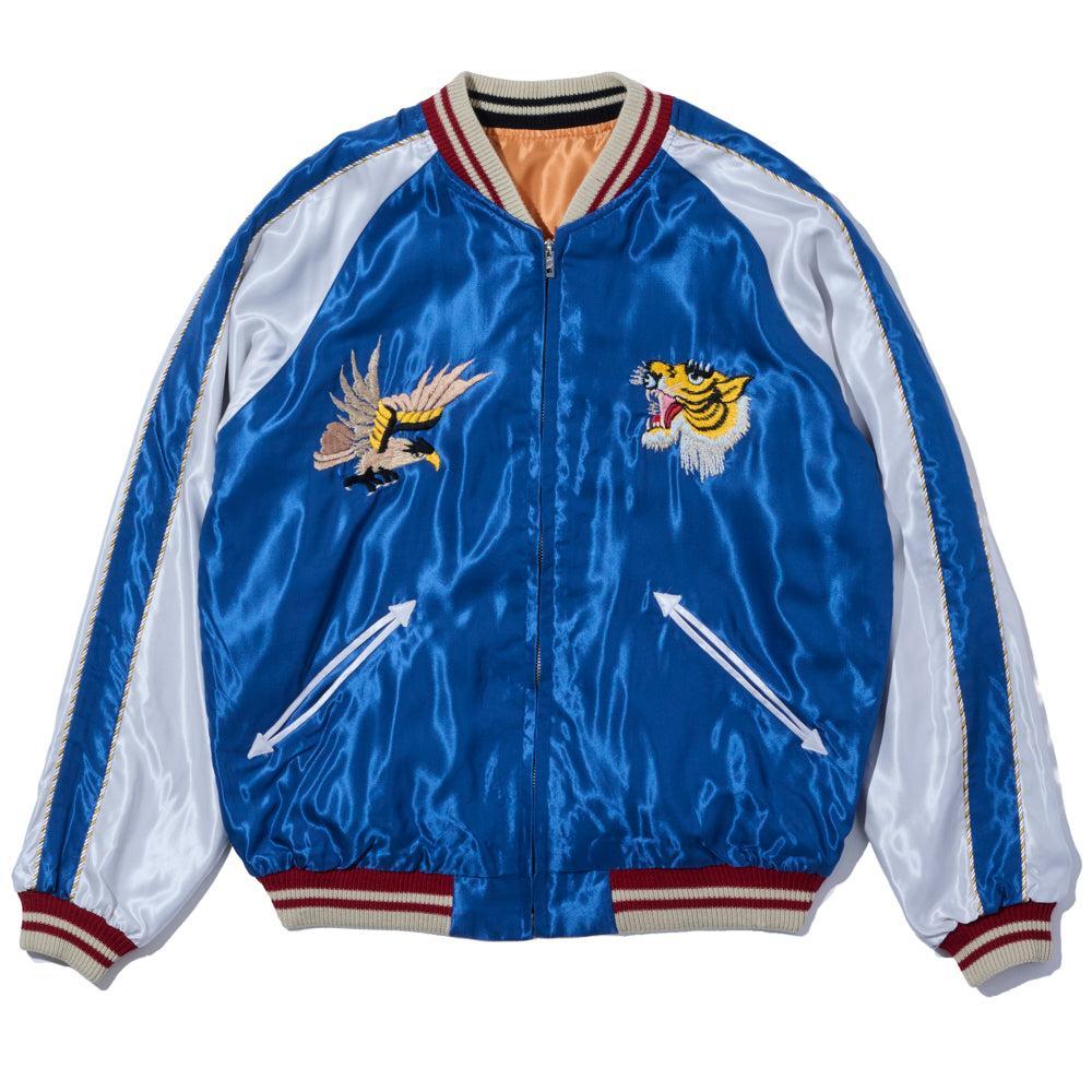 Tailor Toyo Mid 1950s Style Souvenir Jacket Tiger Head x Japan Map-Jacket-Clutch Cafe