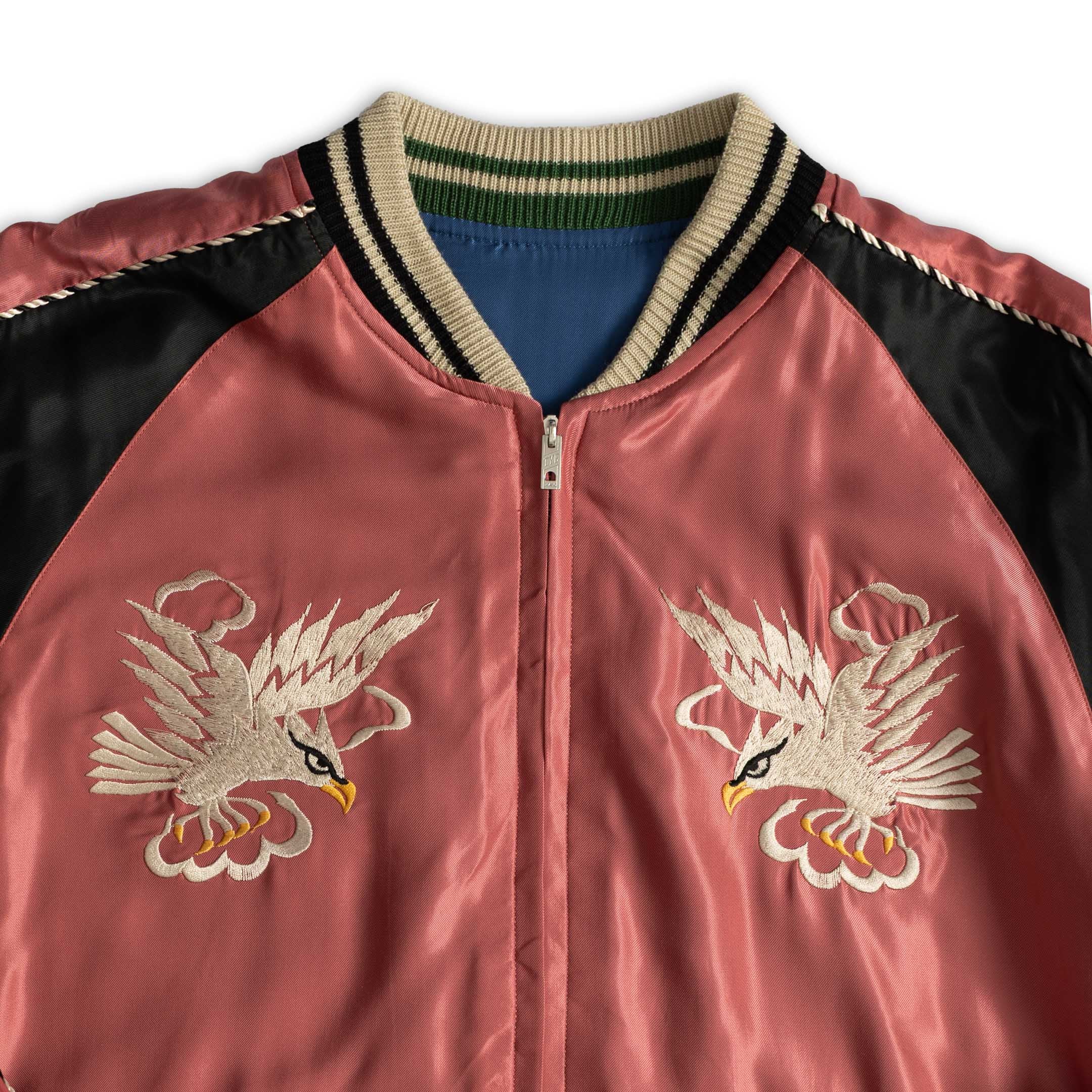 Tailor Toyo White Eagle x Landscape Souvenir Jacket Pink-Jacket-Clutch Cafe