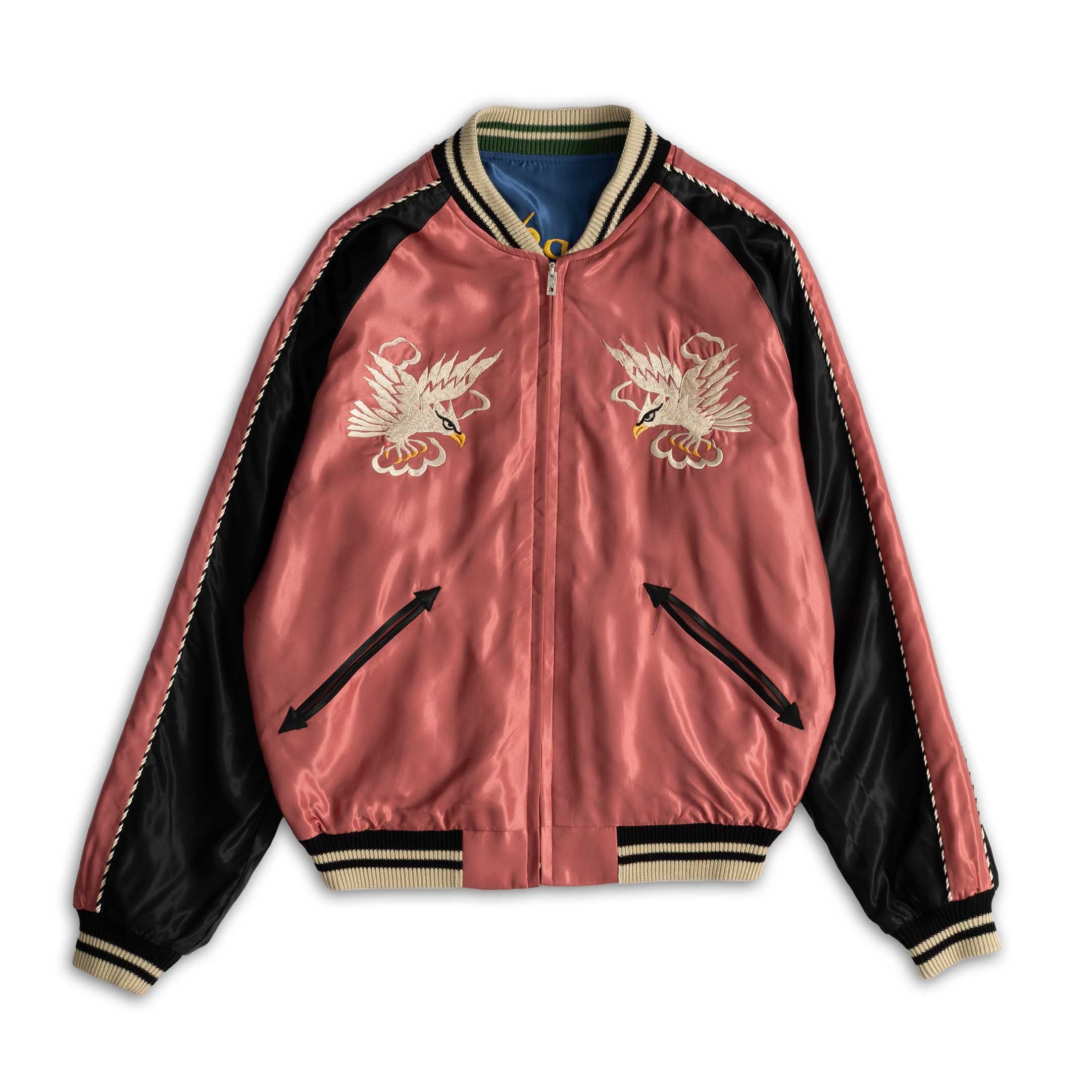 Tailor Toyo White Eagle x Landscape Souvenir Jacket Pink-Jacket-Clutch Cafe