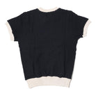 The Groovin High 1940's Summer Knit Black-Knitted Top-Clutch Cafe