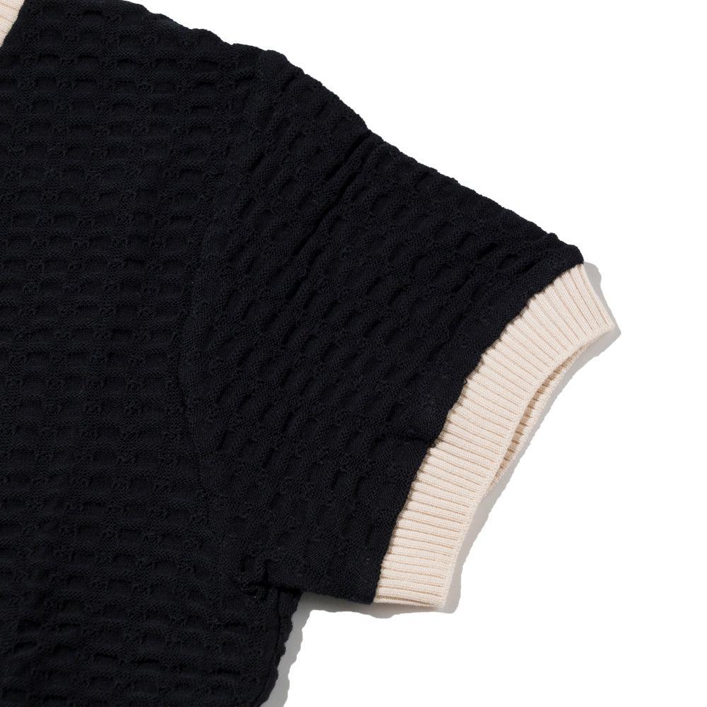 The Groovin High 1940's Summer Knit Black-Knitted Top-Clutch Cafe