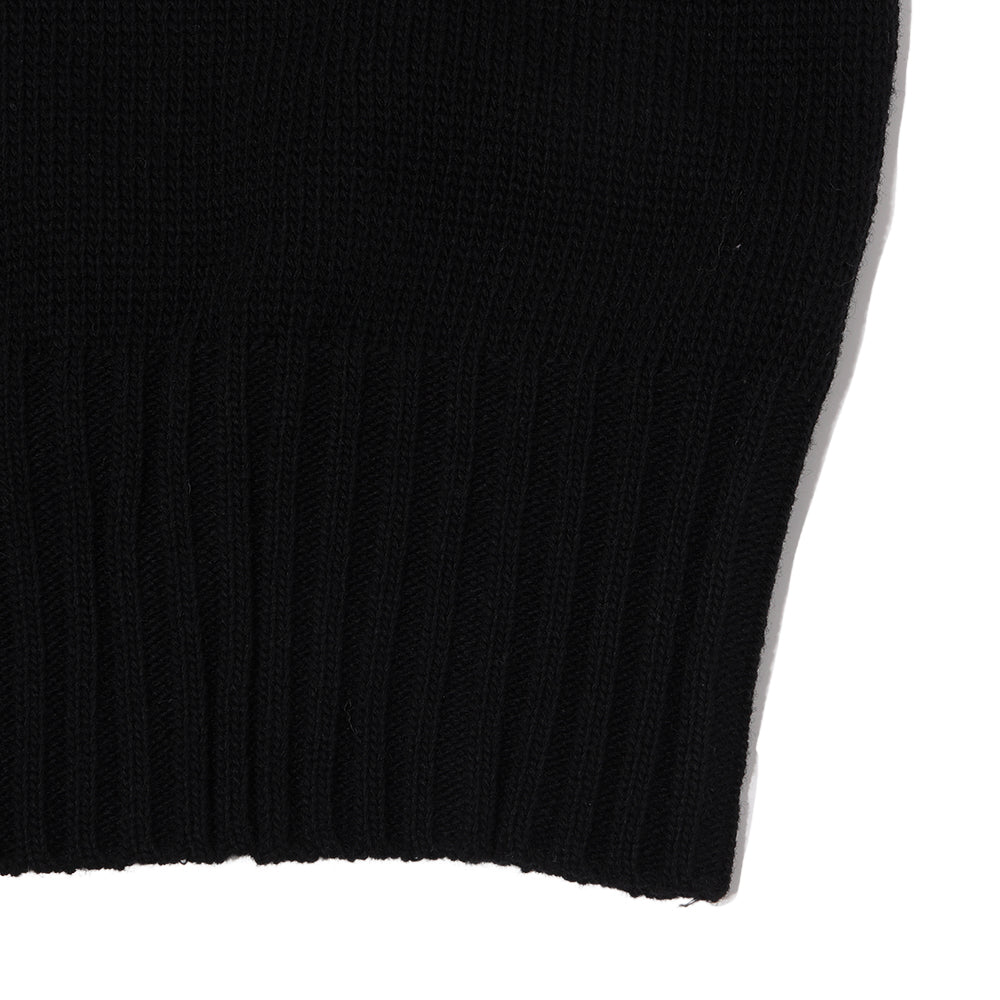 The Groovin High 1940's Zip-Up Knit Black-Knitwear-Clutch Cafe